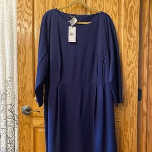 Lafayette navy dress